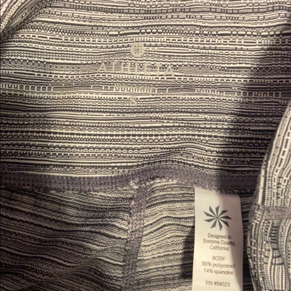 Athleta Gray & White Leggings - Picture 5 of 7